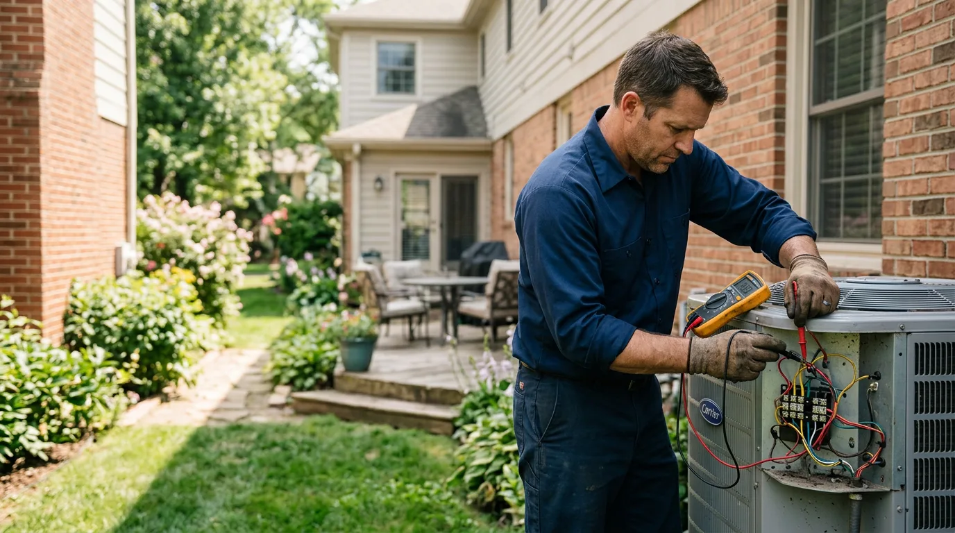 HVAC technician working near Mattoon, WI
